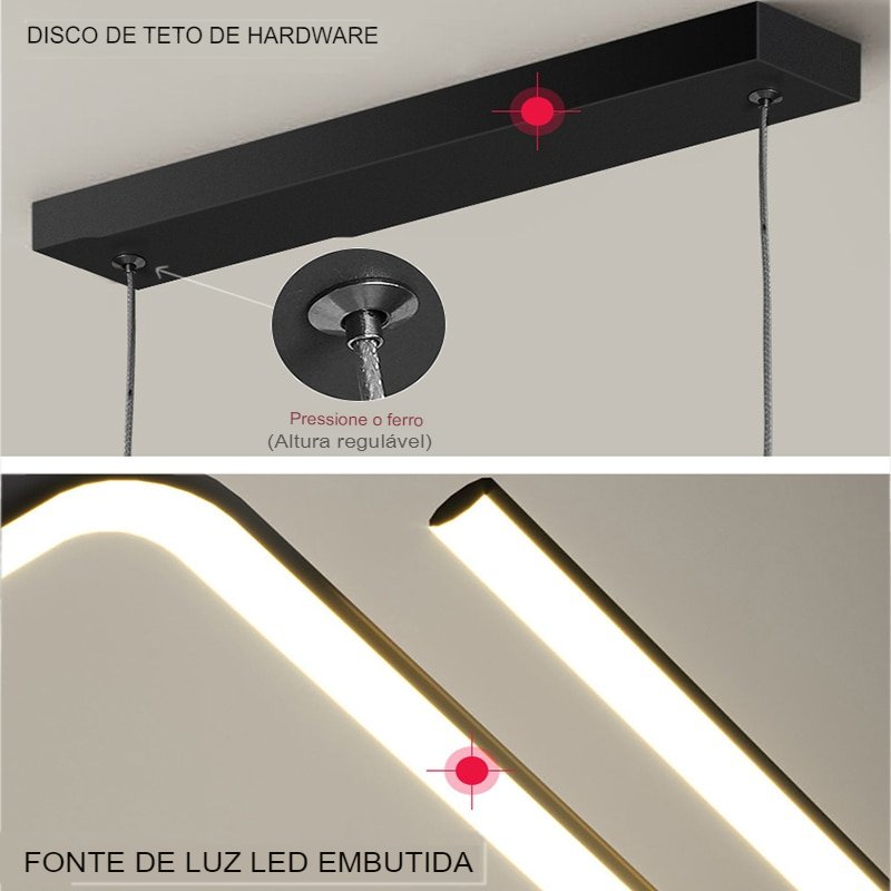 Luminária Minimalista Nouveau Luxe Light