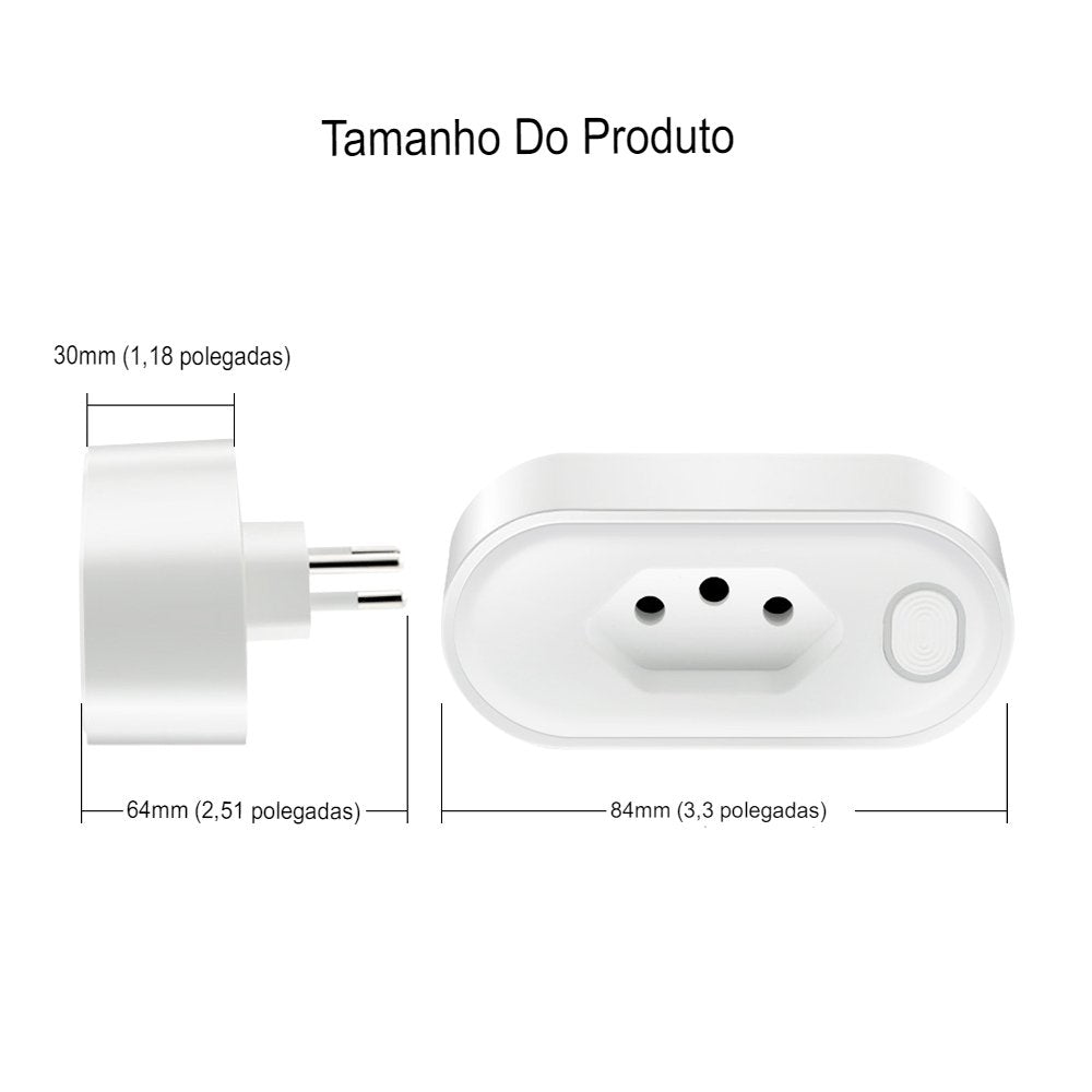 Tomada Inteligente Wifi Smart 16A App - Alexa Google Home