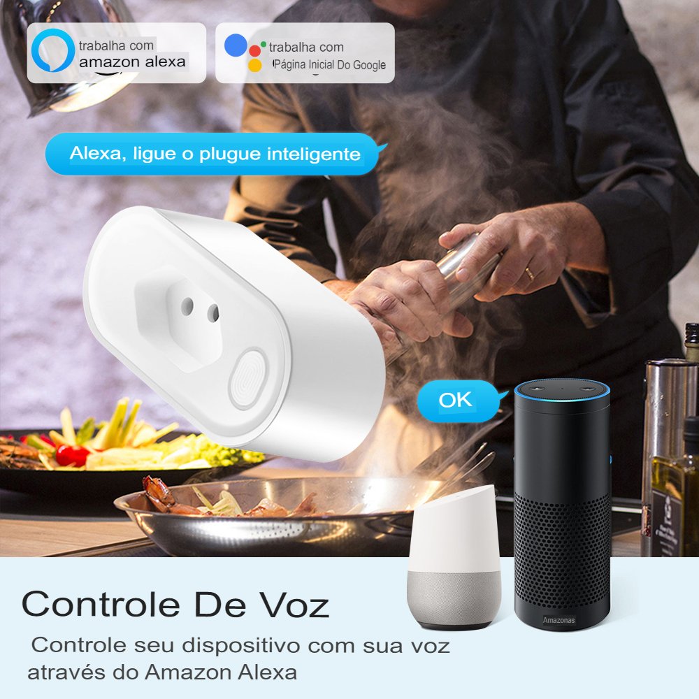 Tomada Inteligente Wifi Smart 16A App - Alexa Google Home
