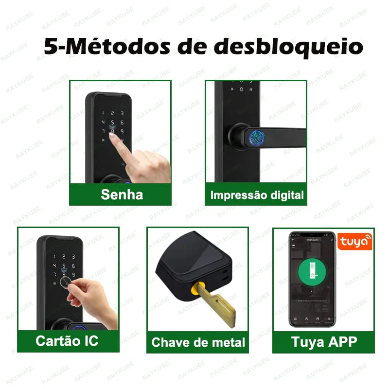 Fechadura Inteligente Wi-Fi com Impressão Digital - FRETE GRÁTIS + ENVIO IMEDIATO