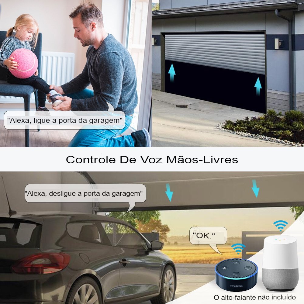 Módulo De Portão Inteligente Wifi Alexa Google Home