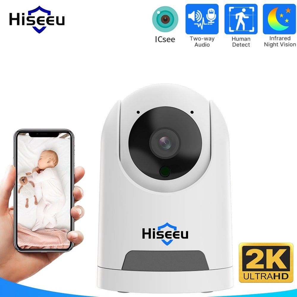 Babá Eletrônica Câmera Ip Wifi Visão Noturna Com Microfone Áudio Bidirecional