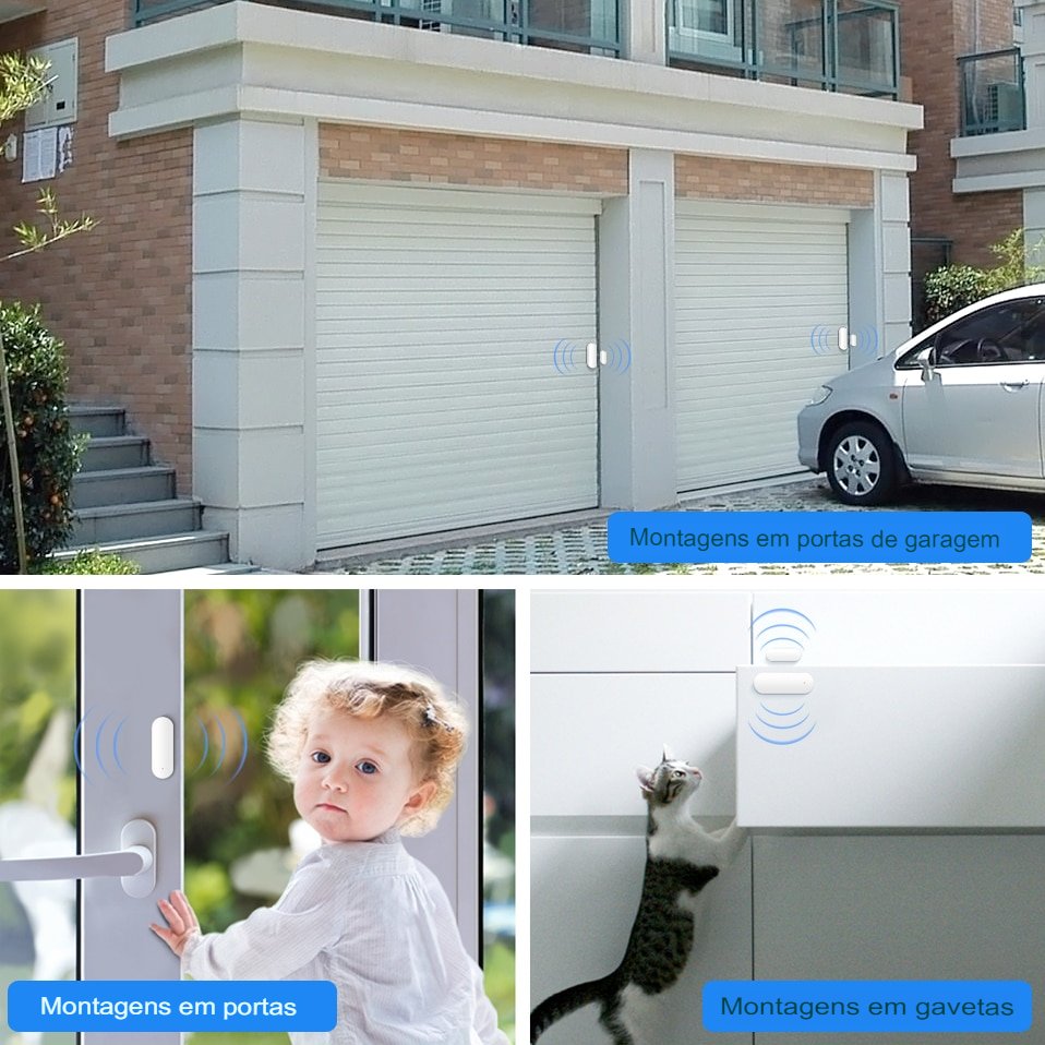 Sensor De Abertura Porta Janela Wifi Google Home Alexa
