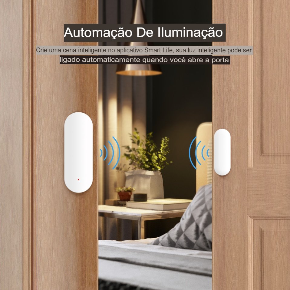 Sensor De Abertura Porta Janela Wifi Google Home Alexa
