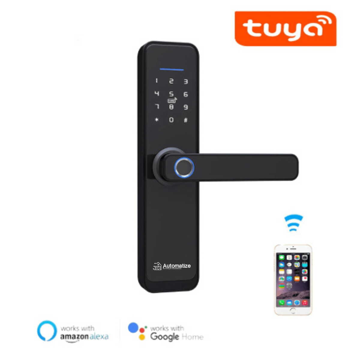 Fechadura Inteligente Automatize Casa Pro Wi-Fi Com Impressão Digital Casa Inteligente
