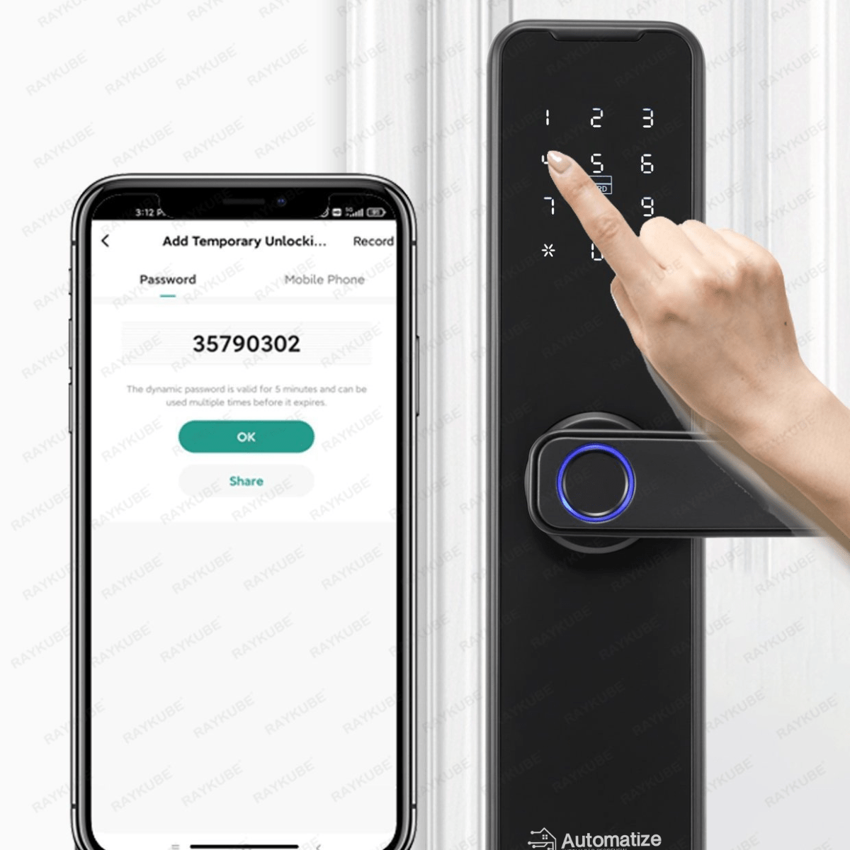 Fechadura Inteligente Automatize Casa Pro Wi-Fi Com Impressão Digital Casa Inteligente