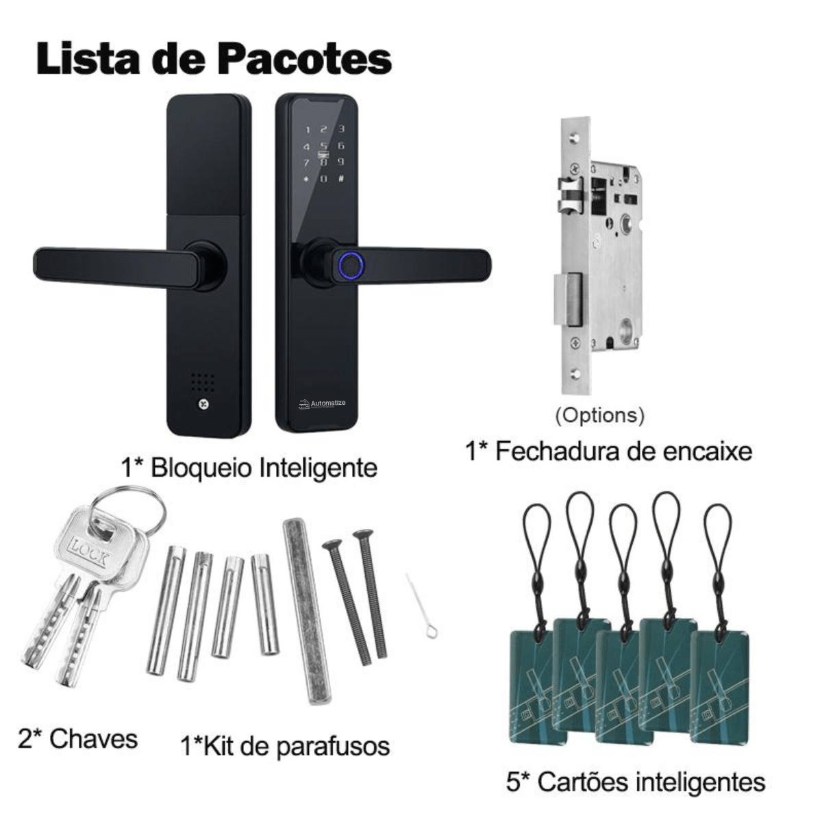 Fechadura Inteligente Wi-Fi com Impressão Digital - FRETE GRÁTIS + ENVIO IMEDIATO