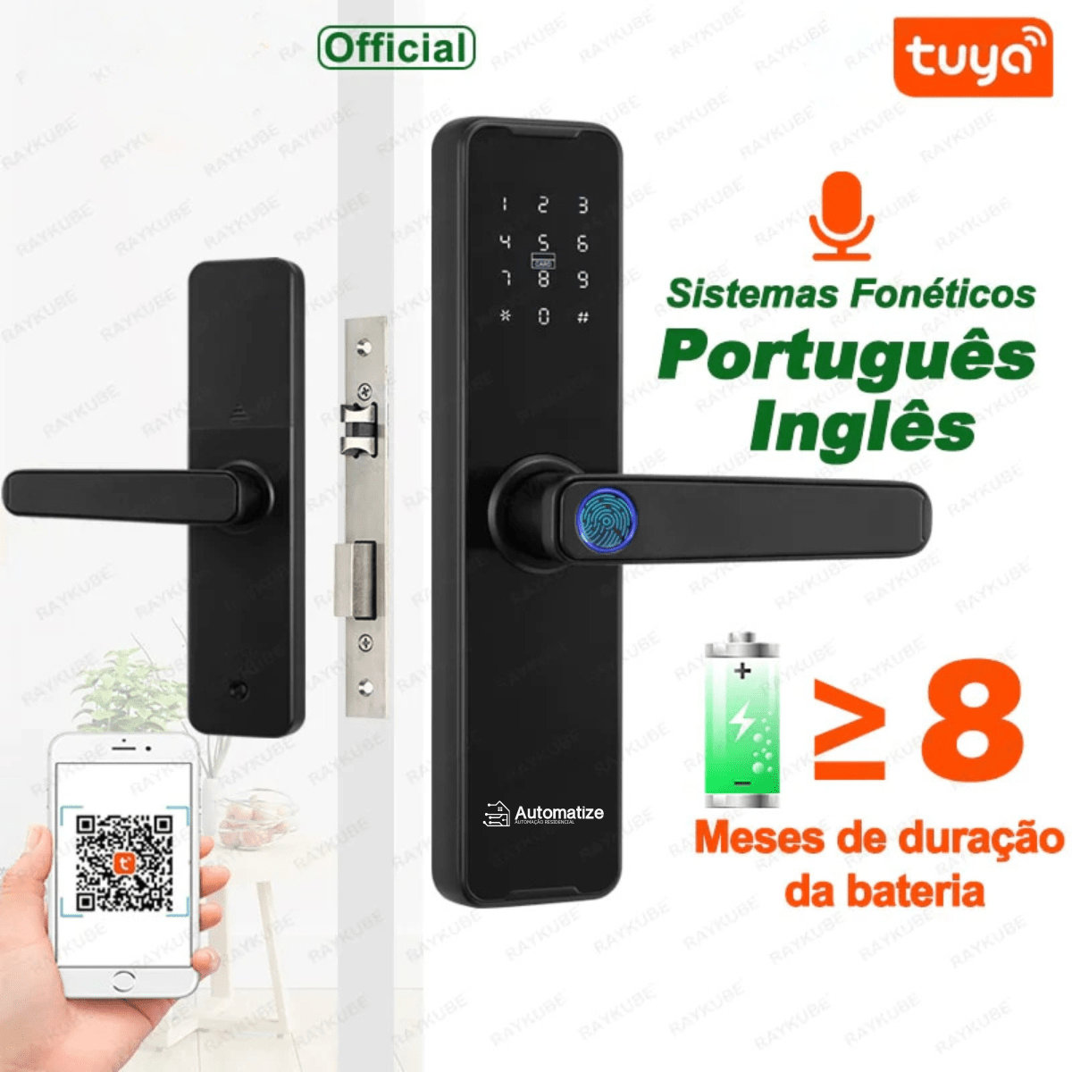 Fechadura Inteligente Wi-Fi com Impressão Digital - FRETE GRÁTIS + ENVIO IMEDIATO