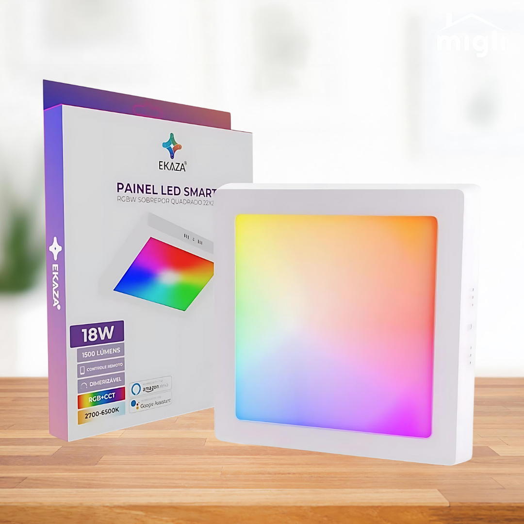 Painel LED Smart Sobrepor de Teto