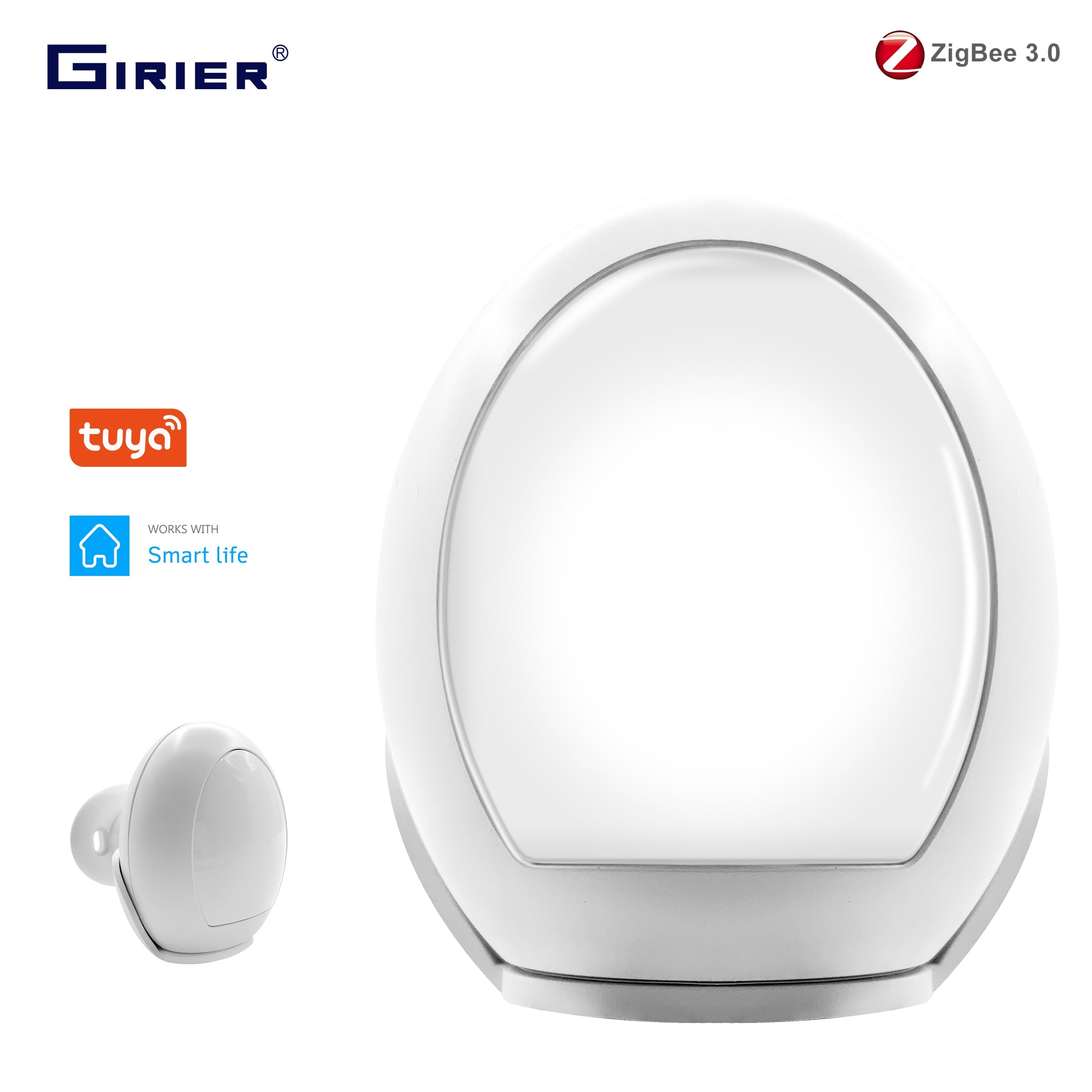 Sensor De Presença Inteligente Smart ZigBee 3.0 Tuya Alarme 120° Alexa Google Home